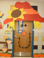 Scarecrow Fall Classroom Door Decoration