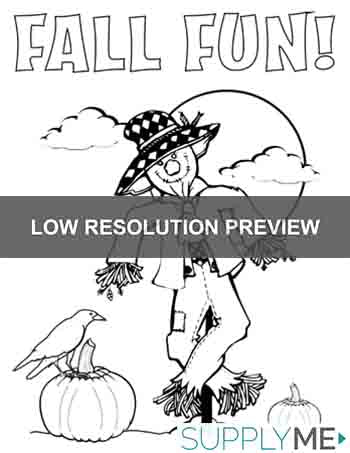 Fall Fun Coloring Page