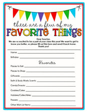 A Few of Your - Teacher's - Favorite Things!