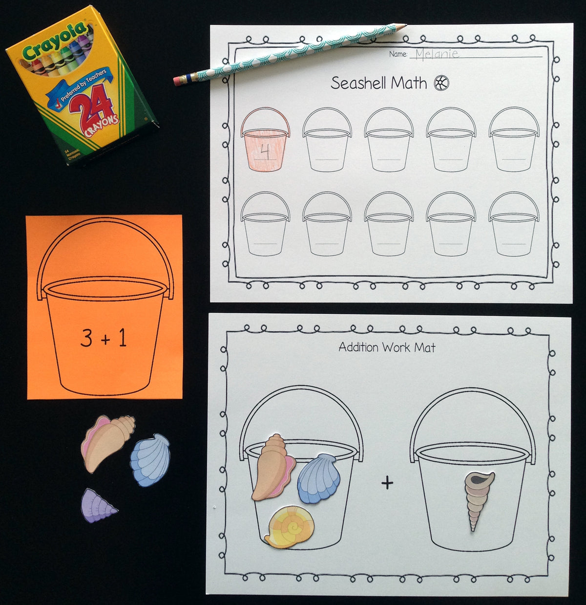 FREE Seashell Addition & Subtraction Printables