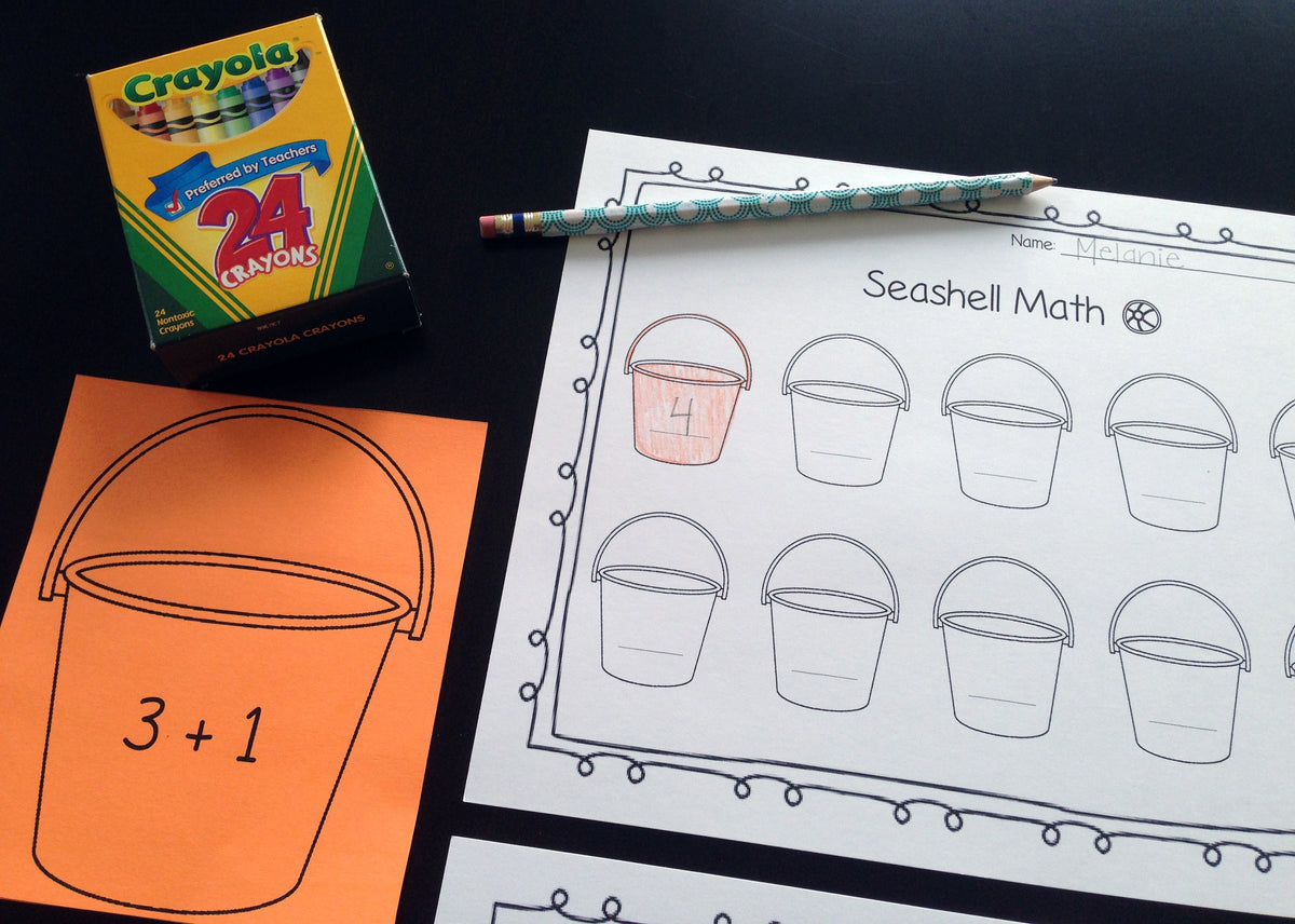 FREE Seashell Addition & Subtraction Printables