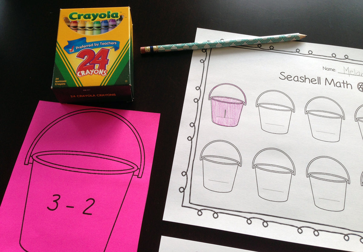 FREE Seashell Addition & Subtraction Printables