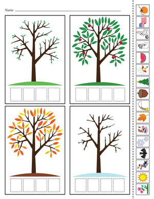 "Season Match-Up": Printable 4 Seasons Matching Worksheet