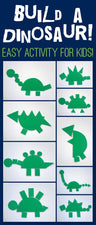 Shape Dinosaurs - Simple and Fun Activity for Your Kiddos!