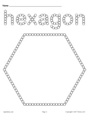 FREE Hexagon Q-Tip Painting Printable!