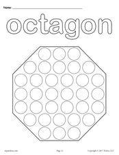 FREE Octagon Do-A-Dot Printable