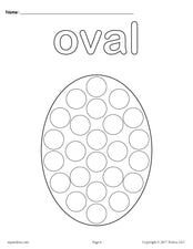 FREE Oval Do-A-Dot Printable