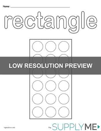 Rectangle Do-A-Dot Printable