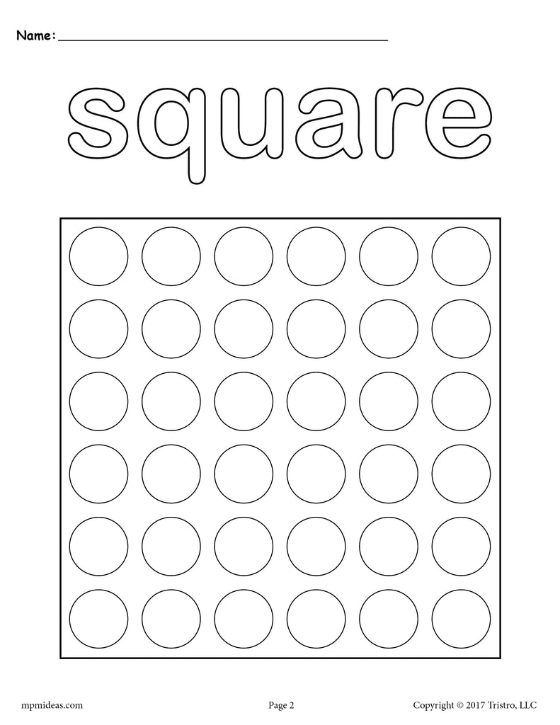 Circle Do A Dot Printable Circle Coloring Page SupplyMe