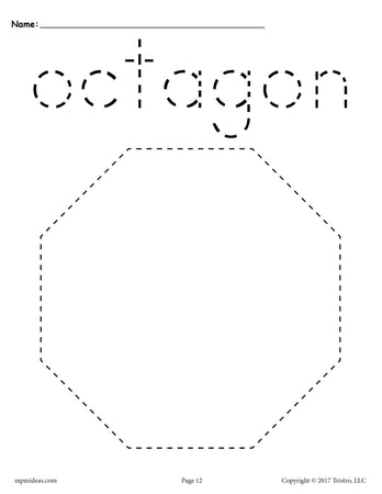 Octagon Lesson 20 Free Preschool Octagon Worksheets & Printables – SupplyMe
