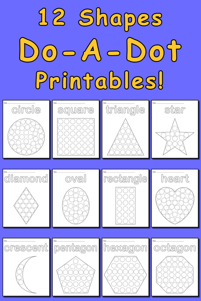 Do-A-Dot Printables Bundle - 250+ Pages of Printable Do-A-Dot Worksheets and Activities!