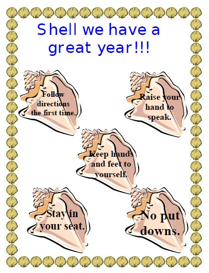 "Shell" We Have A Great Year! - Seashell Back to School Bulletin Board Idea