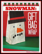 Super Simple Snowman Gift Bag Craft for Kids