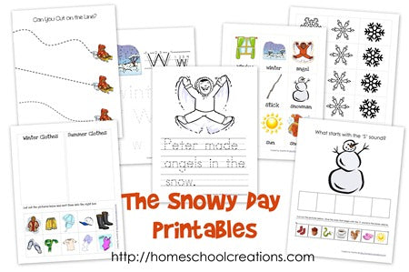 The Snowy Day Preschool Pack!
