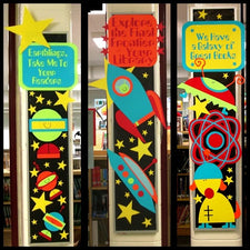 Take Me To Your 'Readers' - Space Themed Bulletin Board