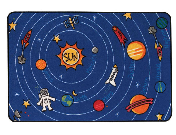 Carpets for Kids Spaced Out KID$ Value Discount Play Room Rug, 4' x 6 ...
