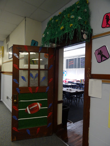 Welcome to the Team! - Back to School Football Door Decoration