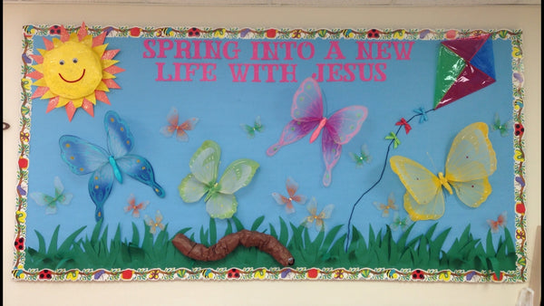 Spring Into A New Life With Jesus Bulletin Board! – SupplyMe