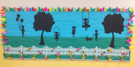 Spring Silhouettes Bulletin Board Idea