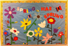 Spring Has Sprung Seasonal Bulletin Board Decoration