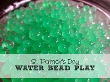 St. Patrick's Day Water Bead Play Activity