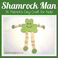 "Shamrock Man" - A Simple Craft for St. Patrick's Day!