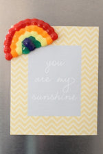 Melted Bead Rainbow Magnet