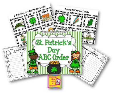 St. Patrick's Day ABC Order Activity FREEbie