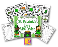 St. Patrick's Day ABC Order Activity FREEbie
