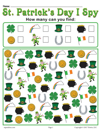 36 Free St. Patrick's Day Worksheets & Printables – SupplyMe
