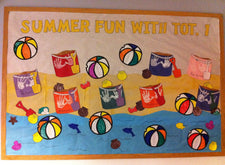 "Summer Fun" Beach Theme Bulletin Board Idea