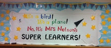 It's a bird! It's a plane!... - Superhero Back-To-School Board