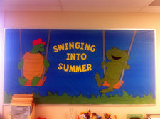 "Swinging Into Summer" Bulletin Board Idea