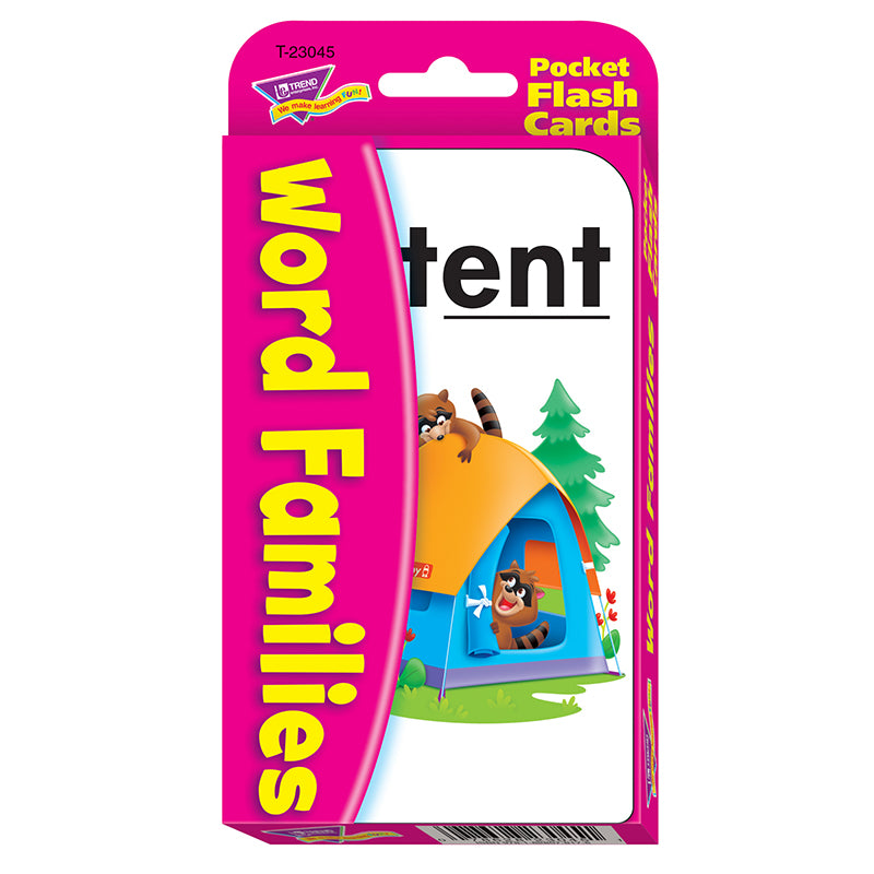 Word Families Pocket Flash Cards 