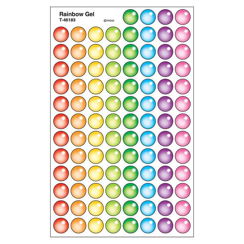 Rainbow Gel superSpots® Stickers