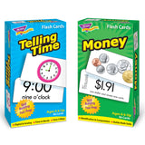 Telling Time & Money Flash Cards Set