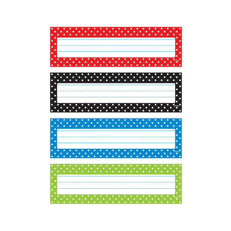 Polka Dots Desk Toppers® Name Plates Variety Pack