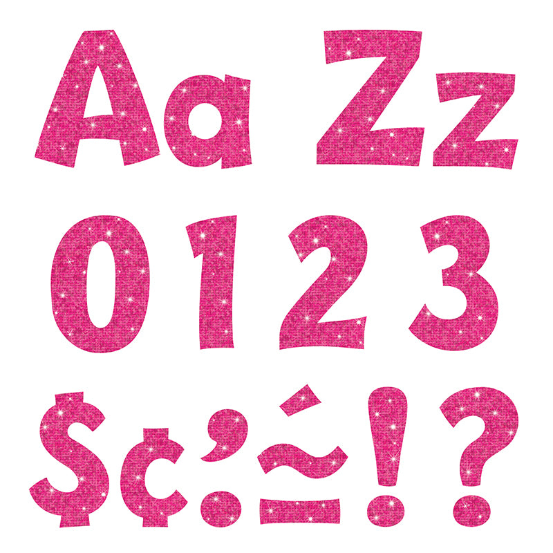 Hot Pink Sparkle 4-Inch Playful Combo Ready Letters®