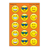 Emoji Cheer Stinky Stickers® (Orange) – Large Round