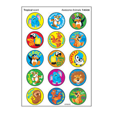 Awesome Animals Stinky Stickers® (Tropical) – Large Round