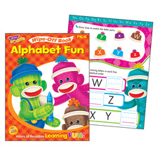 Alphabet Fun Sock Monkeys Wipe-Off® Activity Book