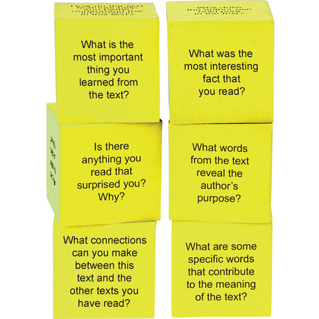 Foam Cubes: Nonfiction Comprehension