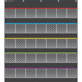 Black Polka Dots Storage Pocket Chart