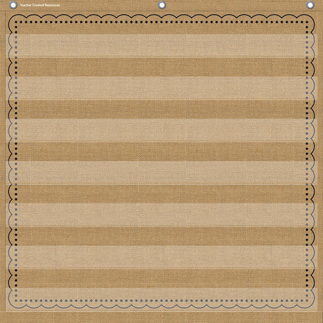 Burlap 7 Pocket Chart