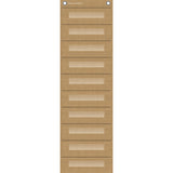 Burlap 10 Pocket File Storage Pocket