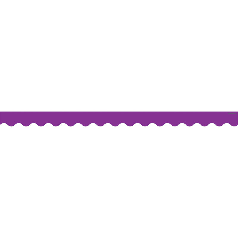 Purple Scalloped Bulletin Board Border Trim 