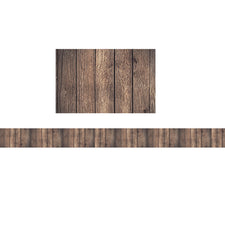 Dark Wood Straight Bulletin Board Border