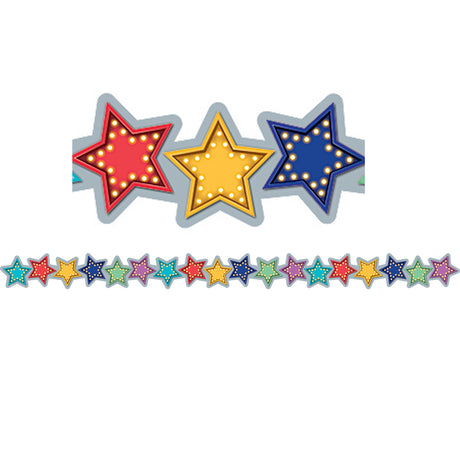 Marquee Stars Die-Cut Bulletin Board Border Trim