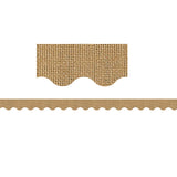 Burlap Scalloped Bulletin Board Border Trim
