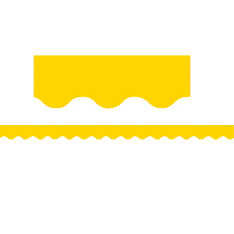 Yellow Gold Scalloped Bulletin Board Border Trim
